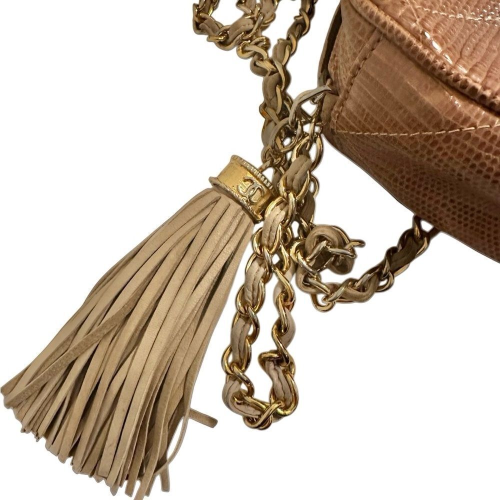 CHANEL Tan lizard Leather Crossbody Bag - Picture 5 of 15